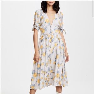 Love of my life Free People dress Yellow floral